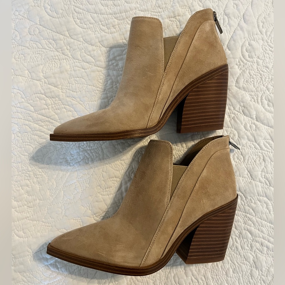 Vince Camino suede booties size 6.5. Brand new.